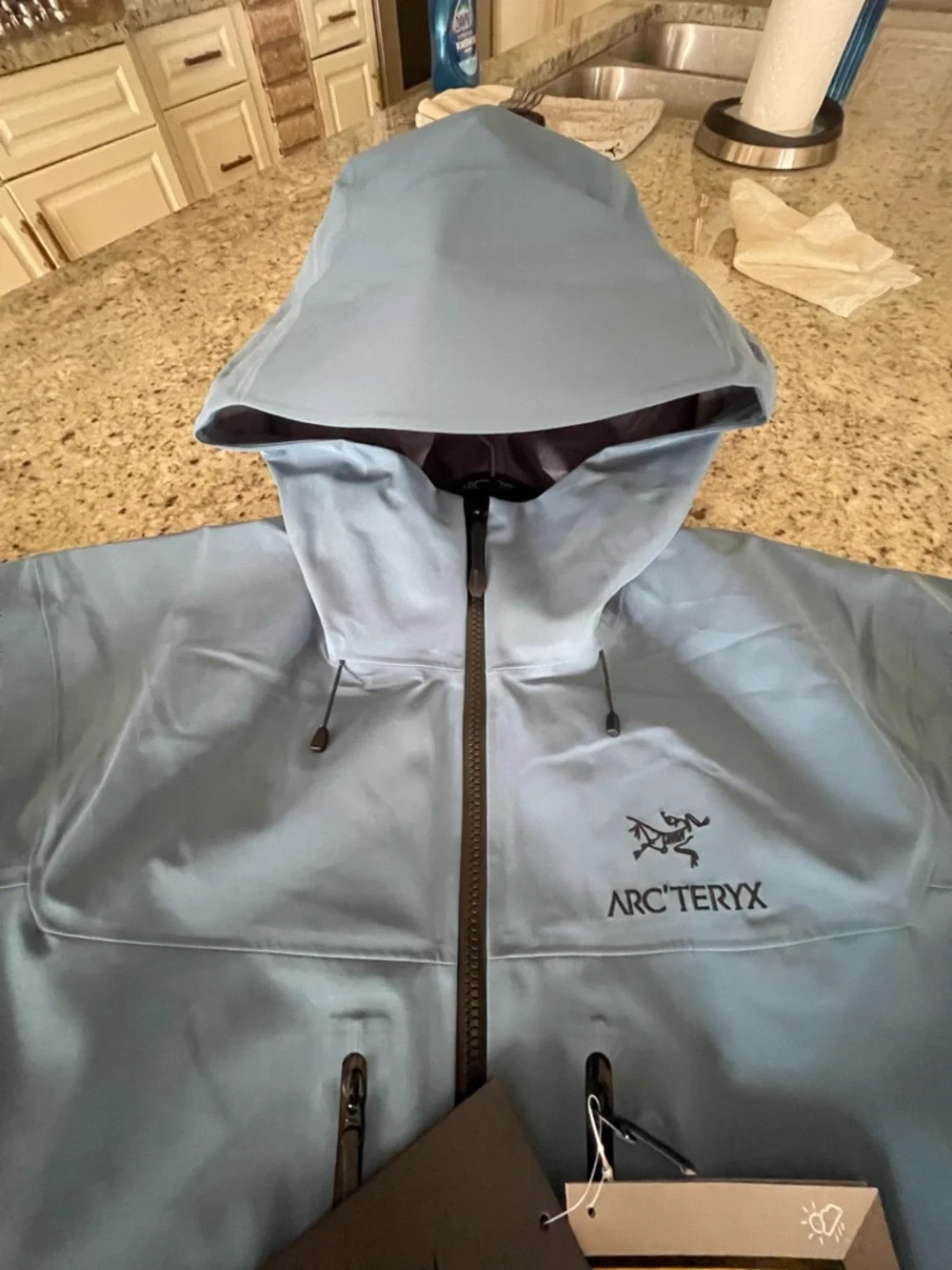ARCTERYX GORETEX PRO PARKA SHELL NEW MENS XXL PTP 26 HEM 32 ARC BLUE RET $799 - Picture 13 of 14
